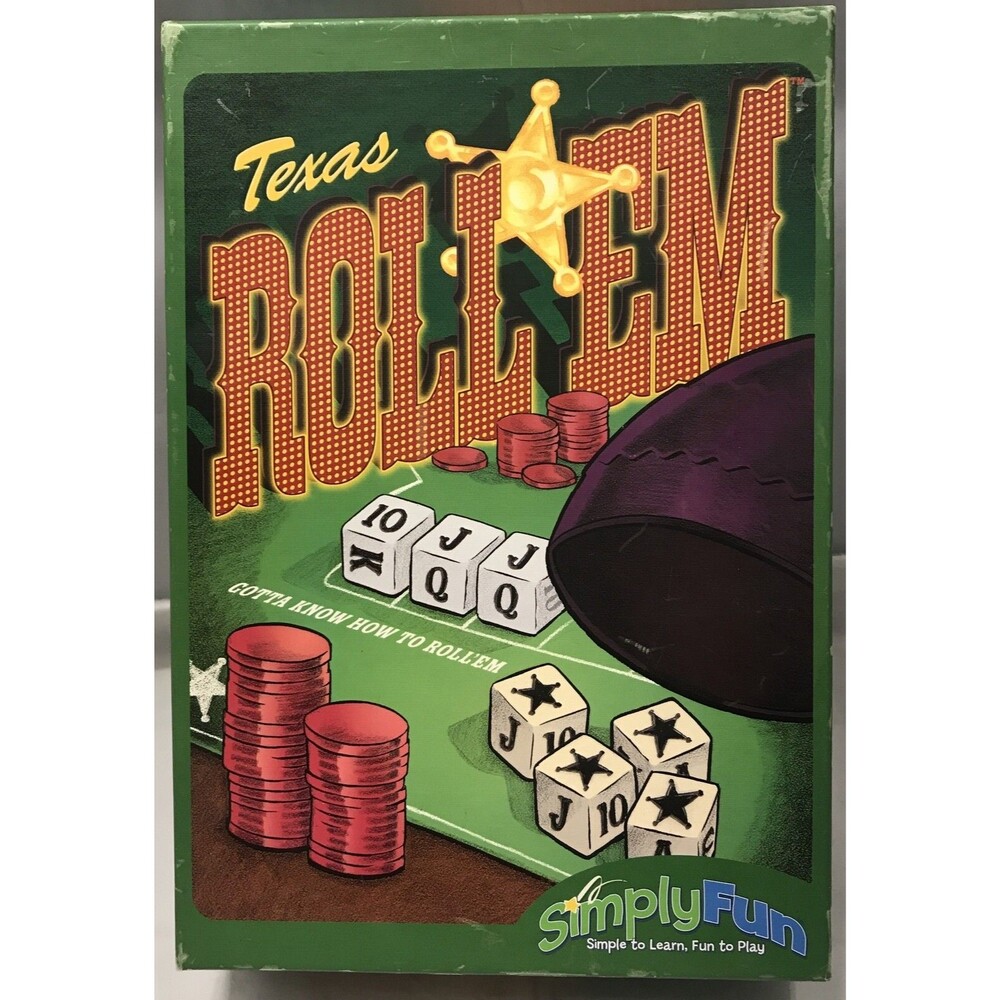 Texas Roll Em Game (Game Complete) Ages 10 and up, 2-6 players * MPN SF023